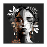Cedar Claire, By Bella Eve Wall Art Gioia-Local 50x50cm Framed Canvas Black