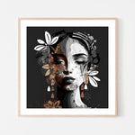 Cedar Claire, By Bella Eve Wall Art Gioia-Local 50x50cm Framed Poster Black