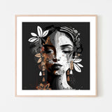 Cedar Claire, By Bella Eve Wall Art Gioia-Local 50x50cm Framed Poster Black