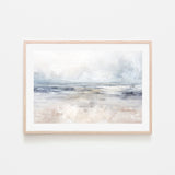Coastal Breeze, By Nina Blue Wall Art Gioia-Local 40x60cm Framed Poster Black