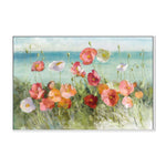 Coastal Poppies Light, By Danhui Nai Wall Art Gioia-Local 40x60cm Framed Canvas White