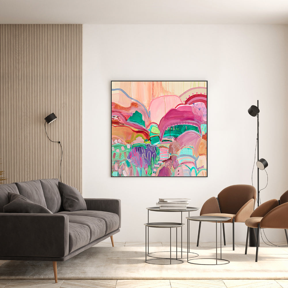 Coloured Oasis, By Belinda Stone Wall Art Gioia-Local