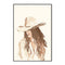 Cowgirl Neutral, By Lady Hana Wall Art Gioia-Local 40x60cm Framed Canvas Black