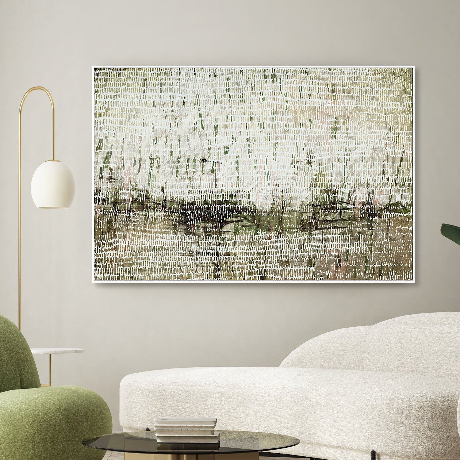 Dancing Rain Green, By Dear Musketeer Studio Wall Art Gioia-Local