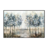 Enchanted Forest, By Nina Blue Wall Art Gioia-Local 40x60cm Framed Canvas Black