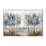 Enchanted Forest, By Nina Blue Wall Art Gioia-Local 40x60cm Framed Canvas Oak