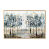 Enchanted Forest, By Nina Blue Wall Art Gioia-Local 40x60cm Framed Canvas Oak