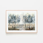 Enchanted Forest, By Nina Blue Wall Art Gioia-Local 40x60cm Framed Poster Black