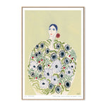 Ex Display - Flowering, By La Poire 50cm x 70cm Framed Canvas - Oak Frame Wall Art Gioia-Local