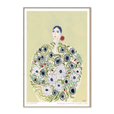 Ex Display - Flowering, By La Poire 50cm x 70cm Framed Canvas - Oak Frame Wall Art Gioia-Local