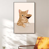 Ginger Cat With Espresso Martini Cocktail, By Plus X Studio Wall Art Gioia-Local