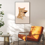Ginger Cat With Espresso Martini Cocktail, By Plus X Studio Wall Art Gioia-Local