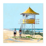 Gold Coast, By Meredith Howse Wall Art Gioia-Local 50x50cm Framed Canvas Gold