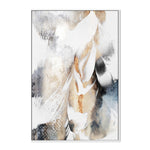 Golden Snow, By Elisabeth Fredriksson Wall Art Gioia-Local 40x60cm Framed Canvas White