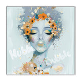 Hubba Bubble, By Bella Eve Wall Art Gioia-Local 50x50cm Framed Canvas White