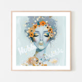 Hubba Bubble, By Bella Eve Wall Art Gioia-Local 50x50cm Framed Poster Black
