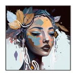 Jadore, By Bella Eve Wall Art Gioia-Local 50x50cm Framed Canvas Black