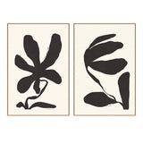 Jasmine and Lily, Set of 2, By Andelle Art Wall Art Gioia-Local 40x60cm Framed Canvas Oak