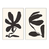 Jasmine and Lily, Set of 2, By Andelle Art Wall Art Gioia-Local 40x60cm Framed Canvas White