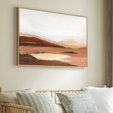 Ex Display - Laurel Lowland, Style A, By Haley Knighten 70cm x 100cm Framed Canvas - Oak Frame Wall Art Gioia-Local