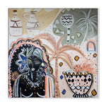 Lazuli, By Maree Nic Wall Art Gioia-Local 50x50cm Framed Canvas White