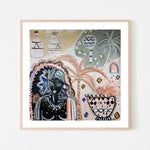 Lazuli, By Maree Nic Wall Art Gioia-Local 50x50cm Framed Poster Black