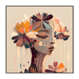 Mabel, By Bella Eve Wall Art Gioia-Local 50x50cm Framed Canvas Black