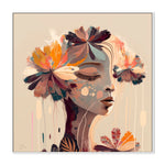 Mabel, By Bella Eve Wall Art Gioia-Local 50x50cm Framed Canvas White