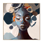 Martha, By Bella Eve Wall Art Gioia-Local 50x50cm Framed Canvas Oak