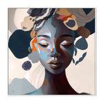 Martha, By Bella Eve Wall Art Gioia-Local 50x50cm Framed Canvas White