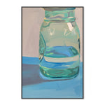 Mason Jar, By Jenny Westenhofer Art Wall Art Gioia-Local 40x60cm Framed Canvas Black