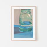 Mason Jar, By Jenny Westenhofer Art Wall Art Gioia-Local 40x60cm Framed Poster Black