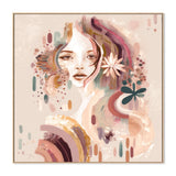 May, By Bella Eve Wall Art Gioia-Local 50x50cm Framed Canvas Oak