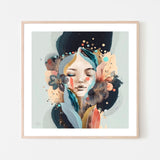 Minnie, By Bella Eve Wall Art Gioia-Local 50x50cm Framed Poster Black