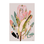 Modern Protea, By Inkheart Designs Wall Art Gioia-Local 40x60cm Framed Canvas Gold