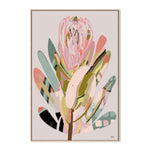 Modern Protea, By Inkheart Designs Wall Art Gioia-Local 40x60cm Framed Canvas Oak