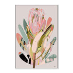Modern Protea, By Inkheart Designs Wall Art Gioia-Local 40x60cm Framed Canvas White