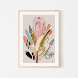 Modern Protea, By Inkheart Designs Wall Art Gioia-Local 40x60cm Framed Poster Black