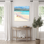 Mother And Child At Lanakai Beach, By Meredith Howse Wall Art Gioia-Local