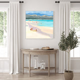Mother And Child At Lanakai Beach, By Meredith Howse Wall Art Gioia-Local