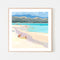 Mother And Child At Lanakai Beach, By Meredith Howse Wall Art Gioia-Local 50x50cm Framed Poster Black