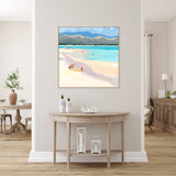 Mother And Child At Lanakai Beach, By Meredith Howse Wall Art Gioia-Local