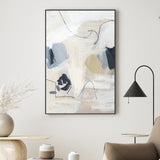 Neutral Abstract Navy, By Pamela Munger Wall Art Gioia-Local