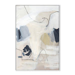 Neutral Abstract Navy, By Pamela Munger Wall Art Gioia-Local 40x60cm Framed Canvas White