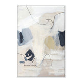 Neutral Abstract Navy, By Pamela Munger Wall Art Gioia-Local 40x60cm Framed Canvas White