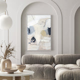 Neutral Abstract Navy, By Pamela Munger Wall Art Gioia-Local