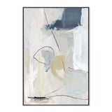 Neutral Abstract Style B, By Pamela Munger Wall Art Gioia-Local 40x60cm Framed Canvas Black