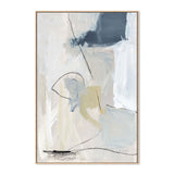 Neutral Abstract Style B, By Pamela Munger Wall Art Gioia-Local 40x60cm Framed Canvas Oak