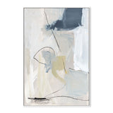 Neutral Abstract Style B, By Pamela Munger Wall Art Gioia-Local 40x60cm Framed Canvas White