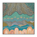 New Beginnings, By Domica Hill Wall Art Gioia-Local 50x50cm Framed Canvas Black